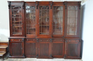 Regency period five dr bookcase