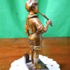 Fine 19th-century French bronze flute player