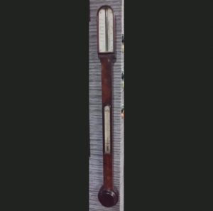Early Victorian mahogany stick barometer