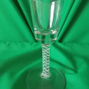 Victorian Double Airtwist Port Glass