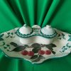 Wemyss inkwell set, (cherries)