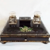 Victorian Paper mache and mother of pearl desk set.