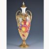 A Royal Worcester vase and cover, Fallen Fruits, shape 2710/2