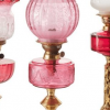 Victorian Ruby Glass Oil Lamp