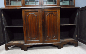 Victorian Library four door breakfront bookcase
