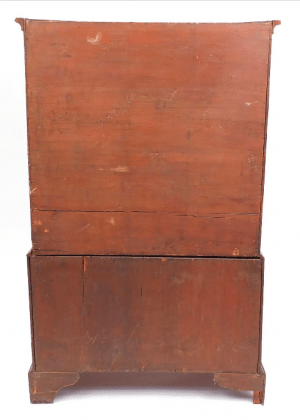 Cottaged sized Georgian mahogany chest on chest