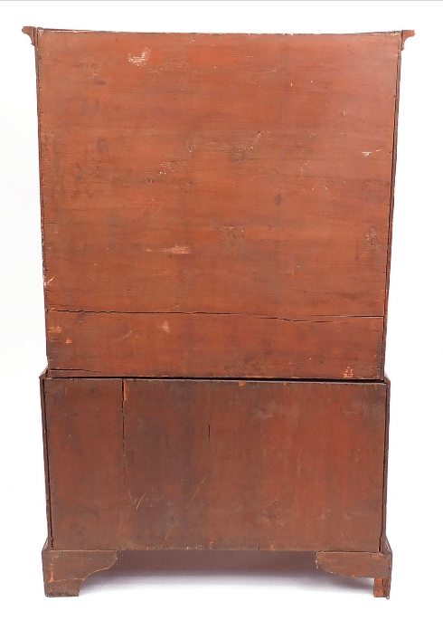 Cottaged sized Georgian mahogany chest on chest Cottaged sized Georgian mahogany chest on chest