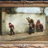 John Burr R.O.I.  R.B.A.  A.R.W.S. ( 1831 - 1893 ) Oil on canvas