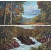 Pair Douglas Falconer (Scottish) Oil on Boards