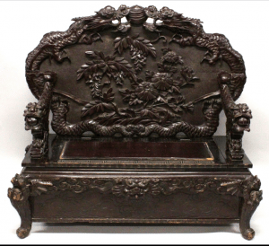 Fine Chinese Ching Dynasty Carved Settle