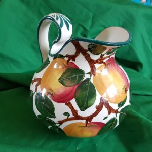 Small Wemyss Water Jug (Ure) Decorated with Apples