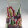 Wemyss Splayed rimmed vase decorated with Iris's