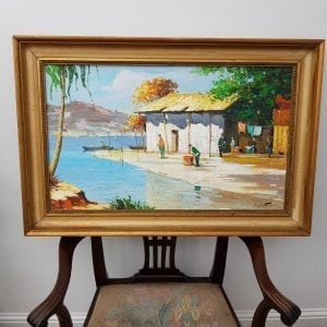 Large Cecil Rochfort Doyly John. Oil on Panel