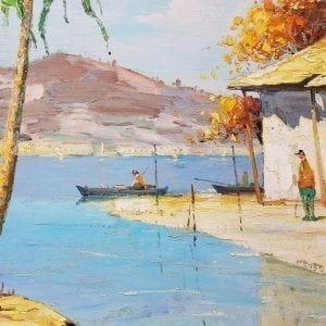 Large Cecil Rochfort Doyly John. Oil on Panel