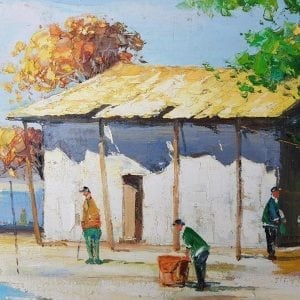 Large Cecil Rochfort Doyly John. Oil on Panel