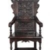 Victorian Carved Oak Wainscot chair