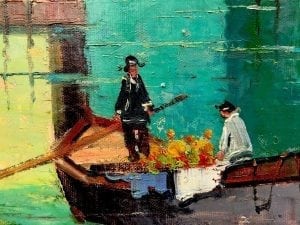 Cecil Rochfort Doyly John. Oil on canvased board.