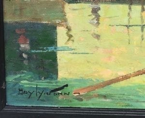 Cecil Rochfort Doyly John. Oil on canvased board.