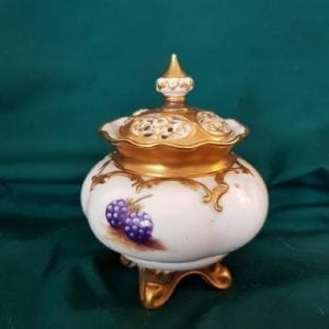 A Royal Worcester Fallen Fruits pot pourri and cover