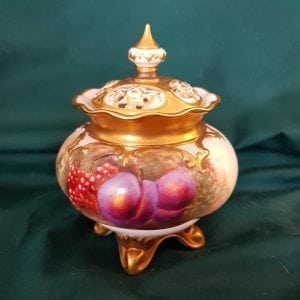 A Royal Worcester Fallen Fruits pot pourri and cover
