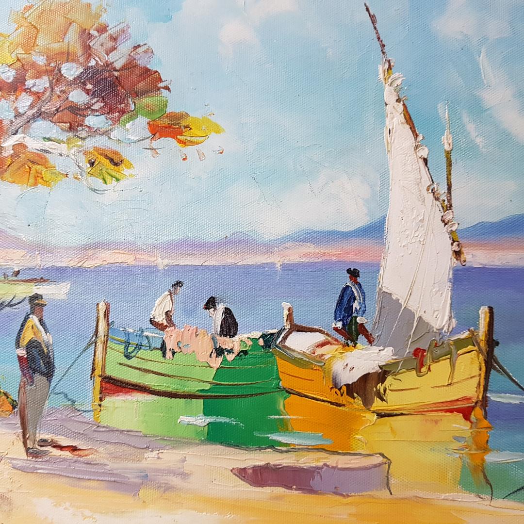 Cecil Rochfort Doyly John. St Tropez. Oil Painting Cecil Rochfort Doyly John. St Tropez. Oil Painting
