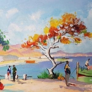 Cecil Rochfort Doyly John. St Tropez. Oil Painting