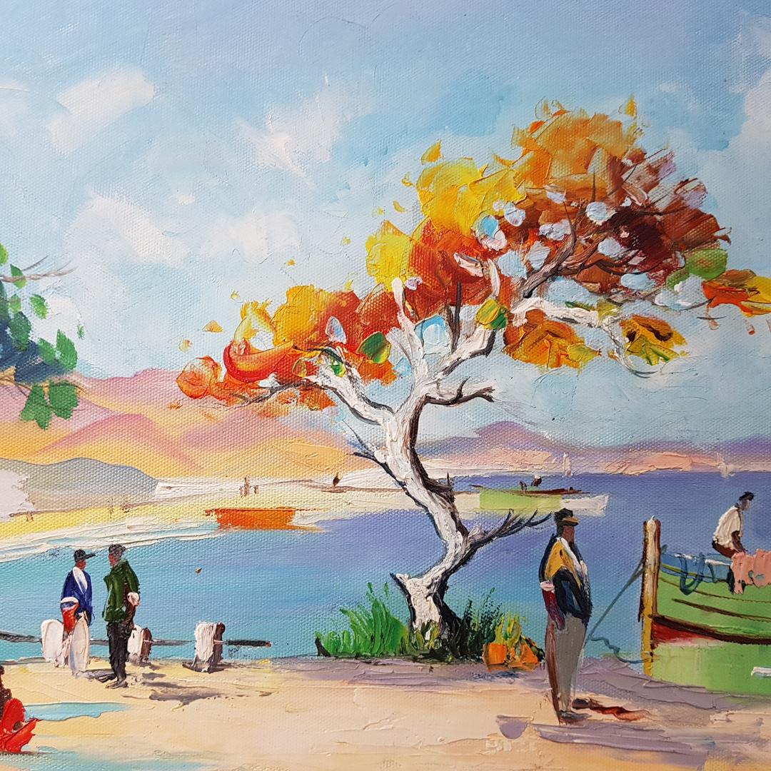 Cecil Rochfort Doyly John. St Tropez. Oil Painting Cecil Rochfort Doyly John. St Tropez. Oil Painting