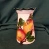 Wemyss ware splayed rim vase decorated with apples