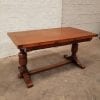 Early 20th century solid oak refectory table