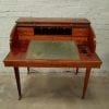George III Mahogany tambour rolltop desk.