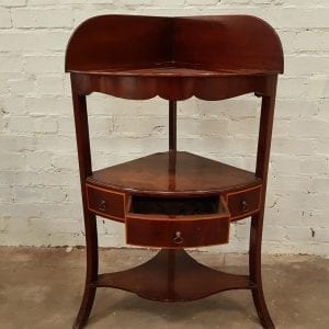 Georgian mahogany corner table stand