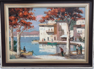 Cecil Rochfort Doyly John. St Tropez Harbour.