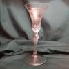 An engraved airtwist stem wine glass mid 18th century
