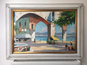 Cecil Rochfort Doyly John. Large Oil painting. St Tropez