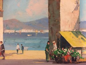 Cecil Rochfort Doyly John. Large Oil painting. St Tropez