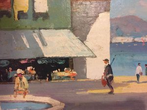 Cecil Rochfort Doyly John. Large Oil painting. St Tropez