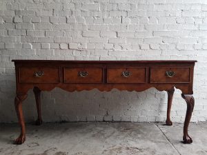 18th century style Burr Elm four drawer Dresser