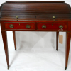 A Georgian mahogany tambour roll top desk