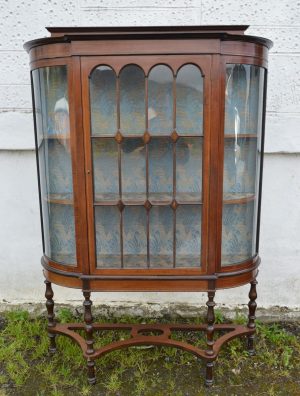 ogany Display Cabinet