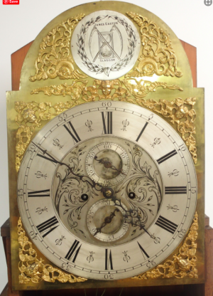 A Scottish Victorian Brass faced longcase clock