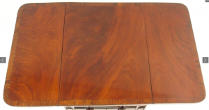 William IV rosewood crossbanded side table