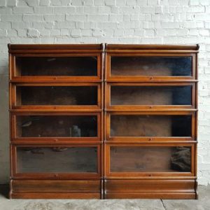 Pr Globe Wernicke Oak stacking Bookcases