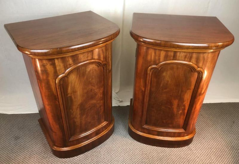 Pair of Victorian mahogany Pedestal sideboards