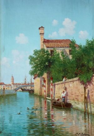 Charles Clement Calderon (1870-1906) Oil on canvas