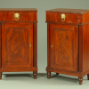 A pair of Regency pedestal mahogany sideboards