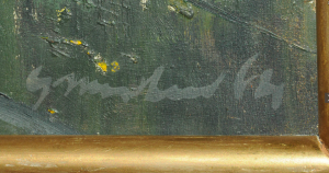 Large Abstract oil painting landscape