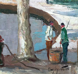 A large Cecil Rochfort Doyly John Oil on canvased panel Circa 1960s