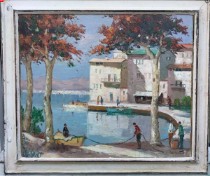 A large Cecil Rochfort Doyly John Oil on canvased panel Circa 1960s