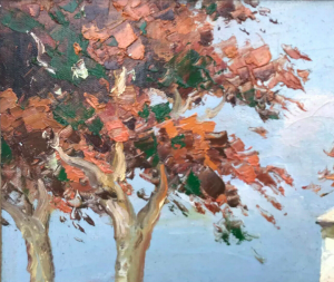 A large Cecil Rochfort Doyly John Oil on canvased panel Circa 1960s