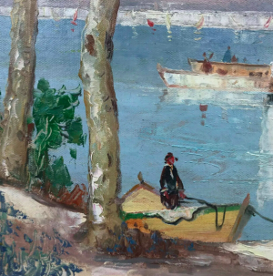 A large Cecil Rochfort Doyly John Oil on canvased panel Circa 1960s
